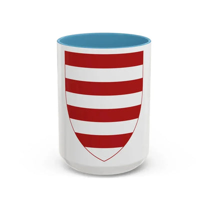 Coat of Arms of Dubrovnik - Accent Coffee Mug 15oz Light Blue - Go Mug Yourself