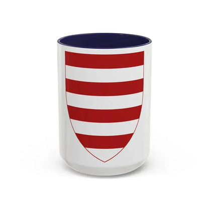 Coat of Arms of Dubrovnik - Accent Coffee Mug 15oz Navy - Go Mug Yourself