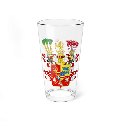 Coat of arms of Duché Schleswig-Holstein-Gottorp (Denmark) (Coat of Arms) Pint Glass 16oz 16oz - Go Mug Yourself