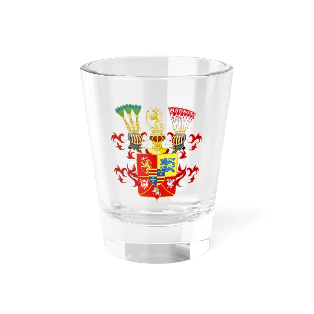Coat of arms of Duché Schleswig-Holstein-Gottorp (Denmark) (Coat of Arms) Shot Glass 1.5oz 1.5oz - Go Mug Yourself