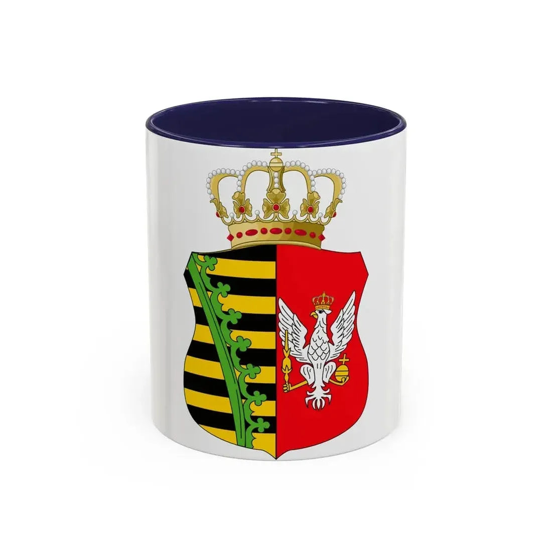 Coat of Arms of Duchy of Warsaw - Accent Coffee Mug 11oz Navy - Go Mug Yourself