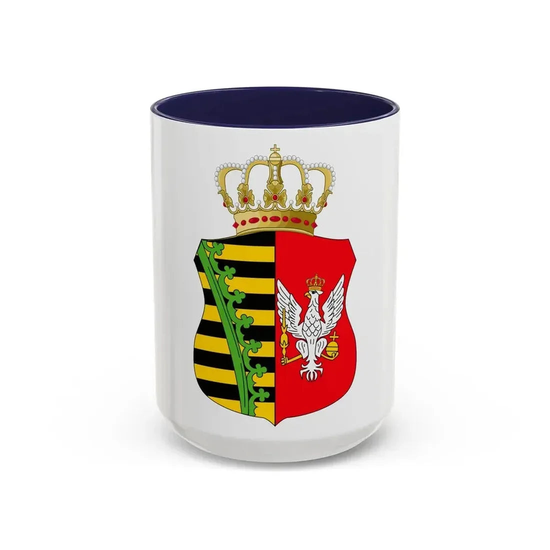Coat of Arms of Duchy of Warsaw - Accent Coffee Mug 15oz Navy - Go Mug Yourself