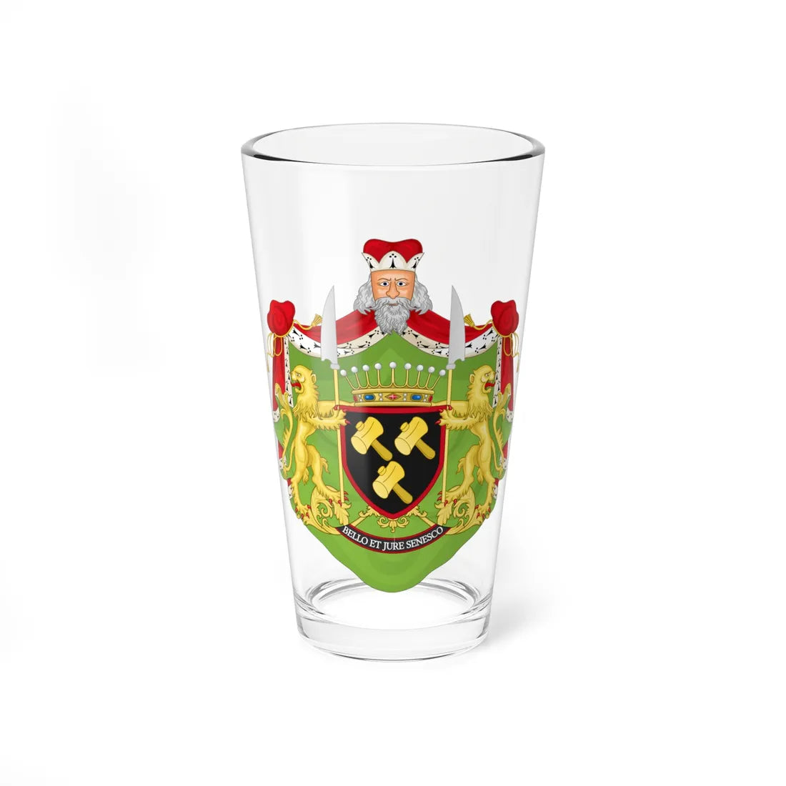 Coat of arms of dUdekem dAcoz 1999 (Belgium) (Coat of Arms) Pint Glass 16oz 16oz - Go Mug Yourself