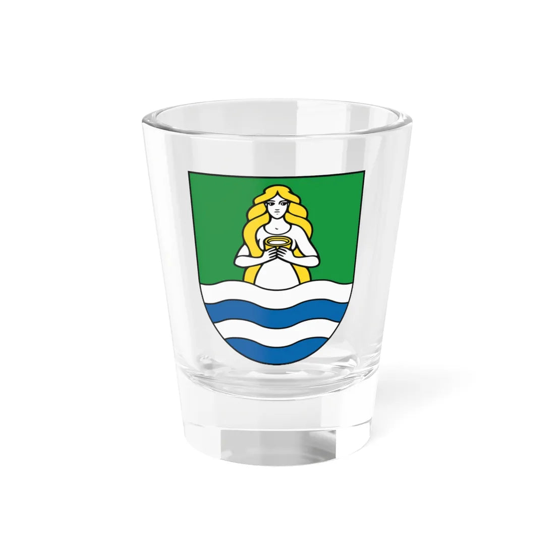 Coat of Arms of Dudince (Slovakia) (Coat of Arms) Shot Glass 1.5oz 1.5oz - Go Mug Yourself