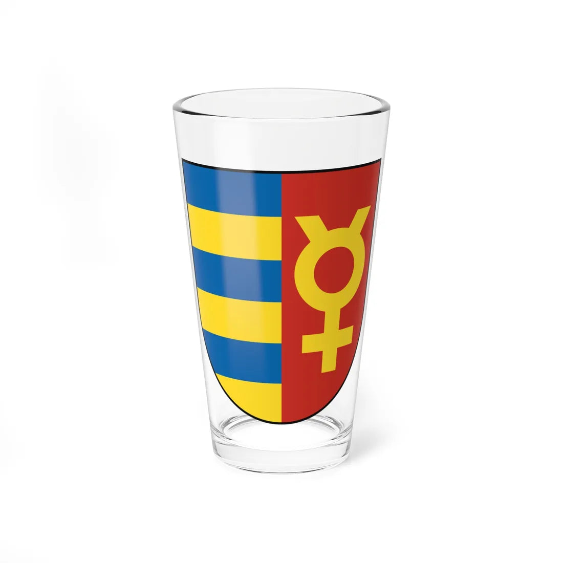 Coat of Arms of Dunajská Streda (Slovakia) (Coat of Arms) Pint Glass 16oz 16oz - Go Mug Yourself