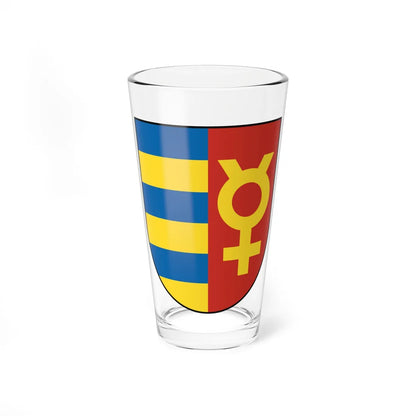 Coat of Arms of Dunajská Streda (Slovakia) (Coat of Arms) Pint Glass 16oz 16oz - Go Mug Yourself