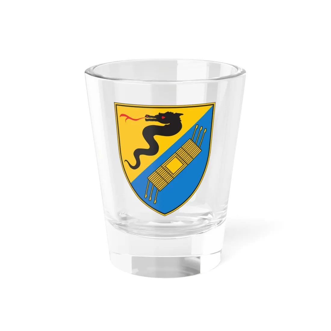 Coat of arms of Duplek (Slovenia) (Coat of Arms) Shot Glass 1.5oz 1.5oz - Go Mug Yourself