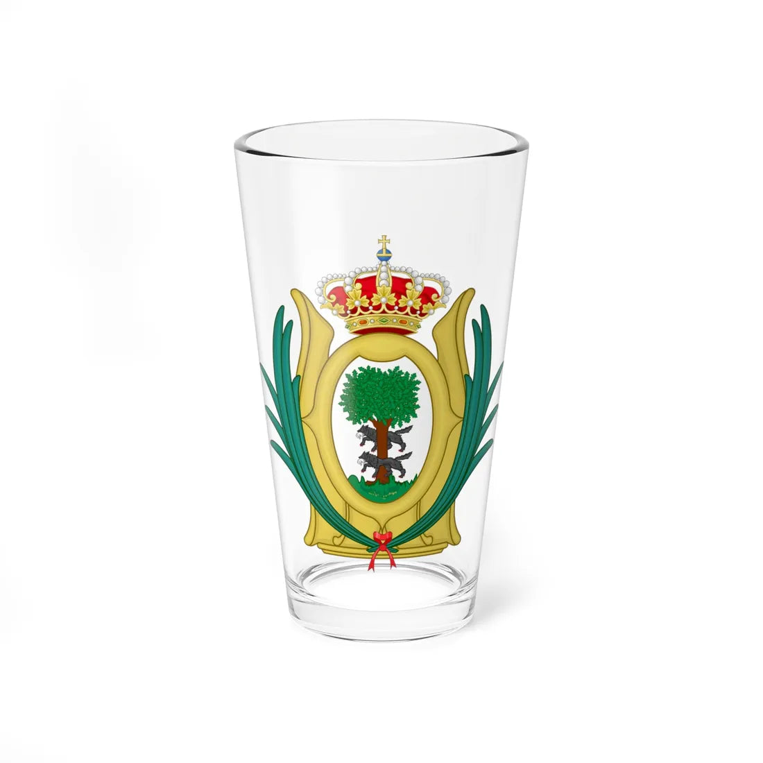 Coat of Arms of Durango State (Spain) (Coat of Arms) Pint Glass 16oz 16oz - Go Mug Yourself