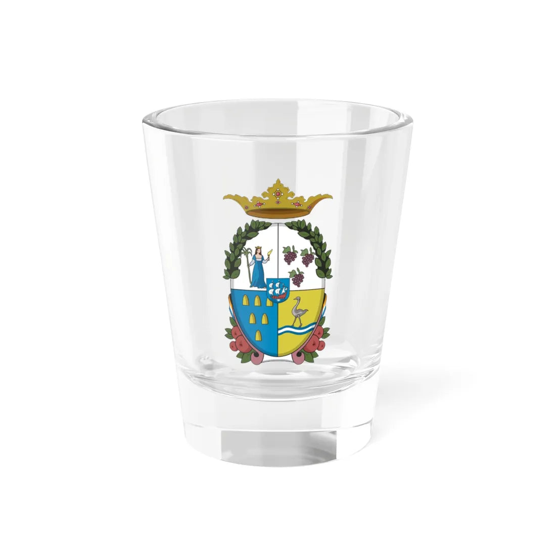 Coat of arms of Dutch Brazil (Netherlands) (Coat of Arms) Shot Glass 1.5oz 1.5oz - Go Mug Yourself