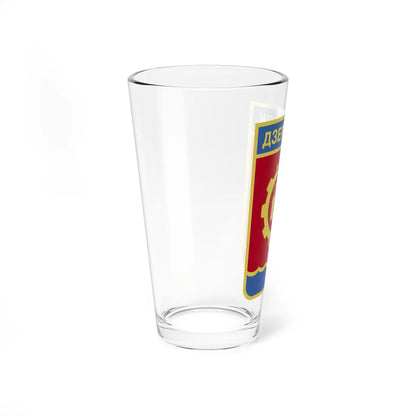 Coat of Arms of Dzerzhinsk (Russia) (Coat of Arms) Pint Glass 16oz - Go Mug Yourself