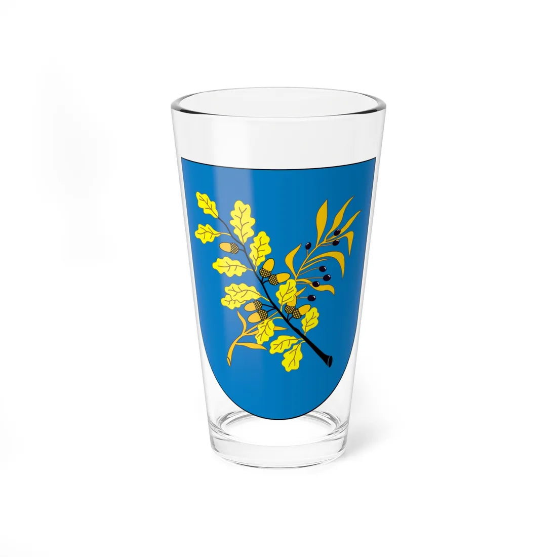 Coat of Arms of Dziaržynsk Belarus (Belarus) (Coat of Arms) Pint Glass 16oz 16oz - Go Mug Yourself