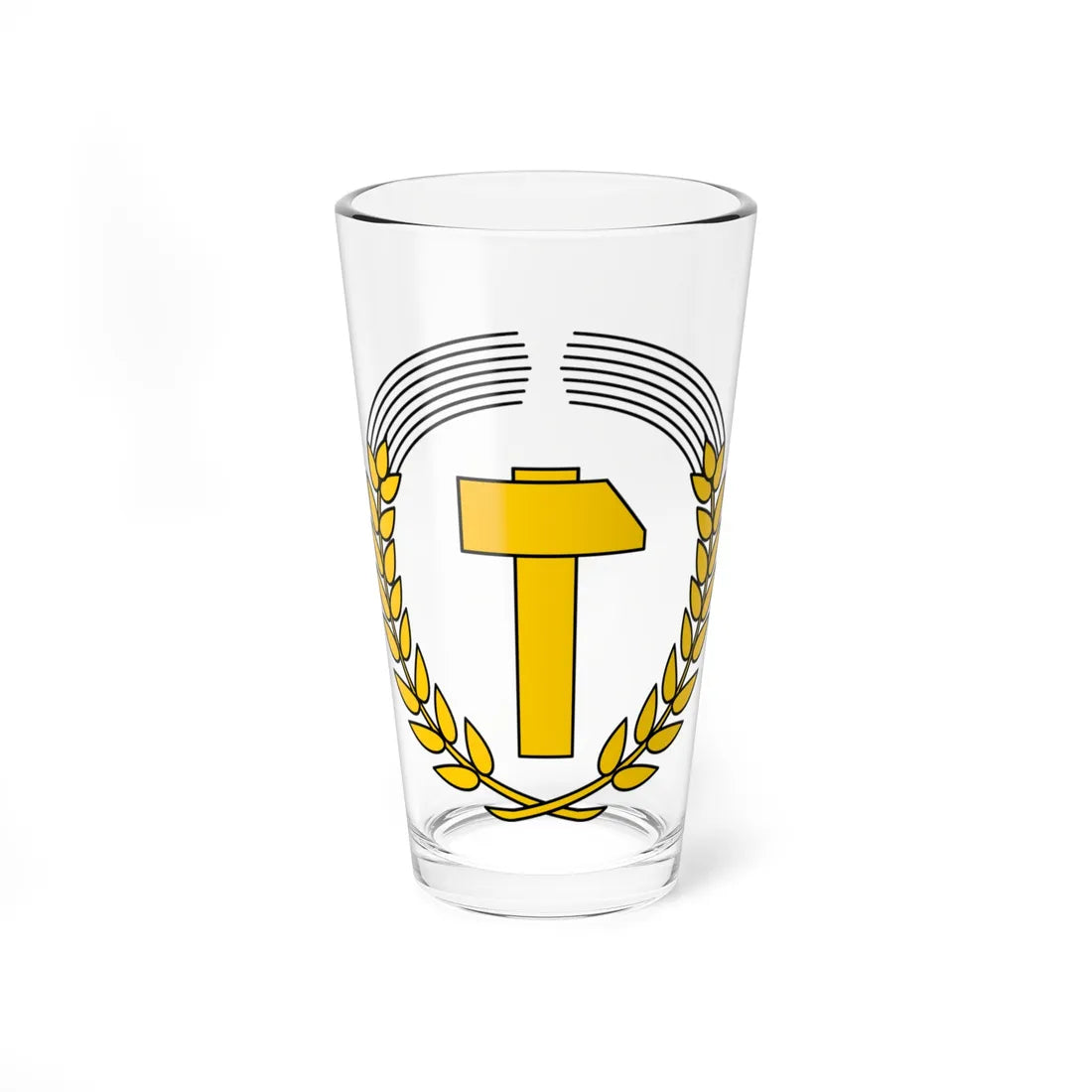 Coat of arms of East Germany 1950-1953 (Coat of Arms) Pint Glass 16oz 16oz - Go Mug Yourself