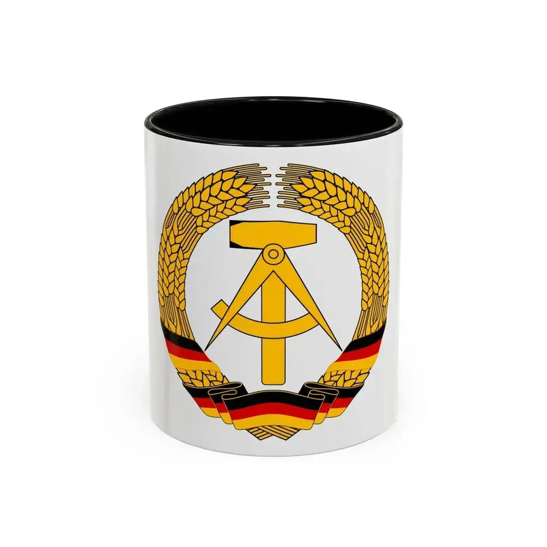 Coat of Arms of East Germany (1953-1955) - Accent Coffee Mug 11oz Black - Go Mug Yourself
