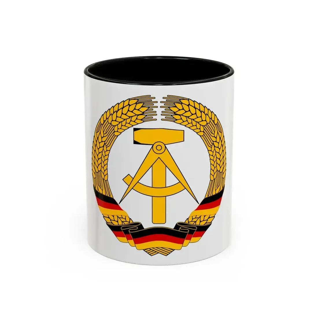 Coat of Arms of East Germany (1953-1955) - Accent Coffee Mug 11oz Black - Go Mug Yourself