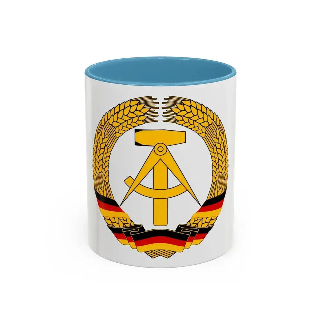 Coat of Arms of East Germany (1953-1955) - Accent Coffee Mug 11oz Light Blue - Go Mug Yourself