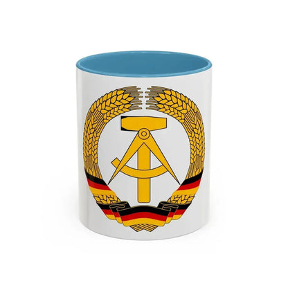 Coat of Arms of East Germany (1953-1955) - Accent Coffee Mug 11oz Light Blue - Go Mug Yourself