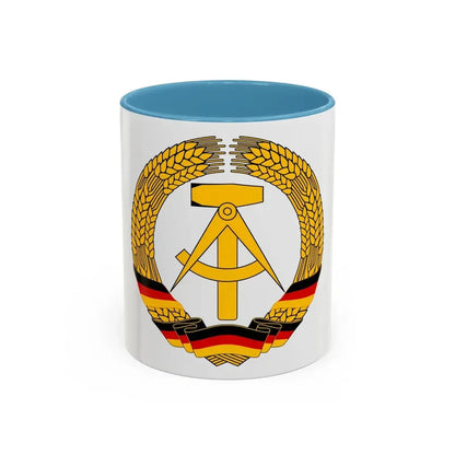 Coat of Arms of East Germany (1953-1955) - Accent Coffee Mug 11oz Light Blue - Go Mug Yourself