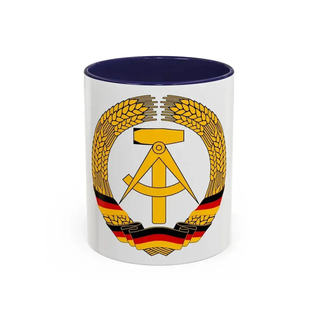 Coat of Arms of East Germany (1953-1955) - Accent Coffee Mug 11oz Navy - Go Mug Yourself