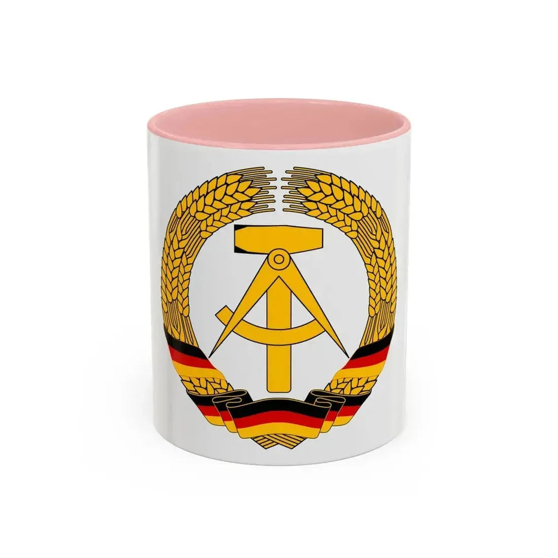 Coat of Arms of East Germany (1953-1955) - Accent Coffee Mug 11oz Pink - Go Mug Yourself