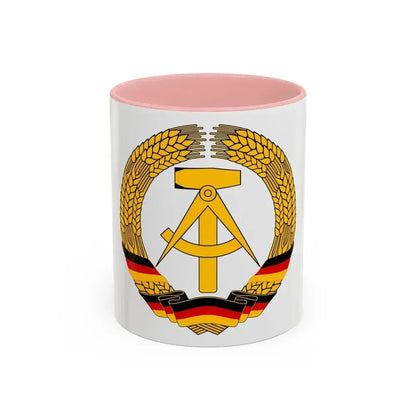 Coat of Arms of East Germany (1953-1955) - Accent Coffee Mug 11oz Pink - Go Mug Yourself