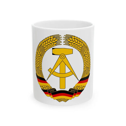 Coat of Arms of East Germany (1953-1955) - White Coffee Mug-11oz-Go Mug Yourself