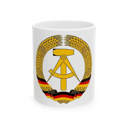 Coat of Arms of East Germany (1953-1955) - White Coffee Mug 11oz - Go Mug Yourself