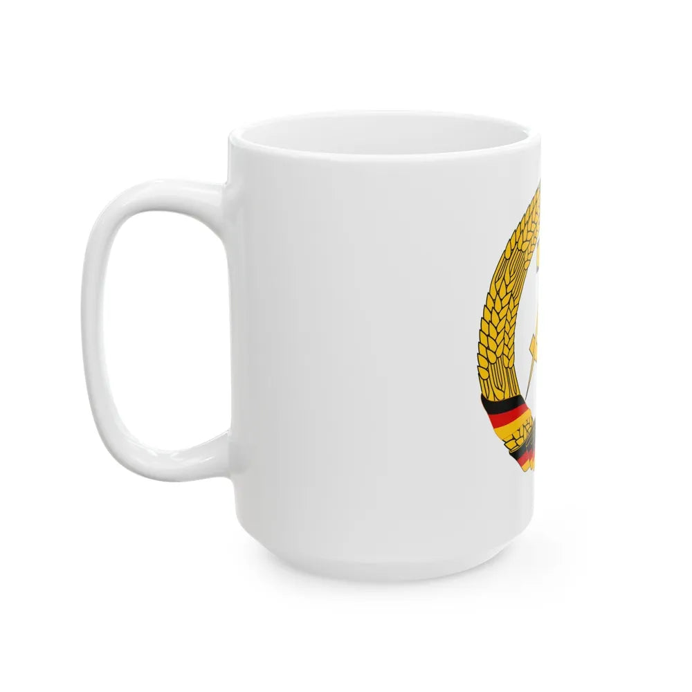 Coat of Arms of East Germany (1953-1955) - White Coffee Mug-Go Mug Yourself