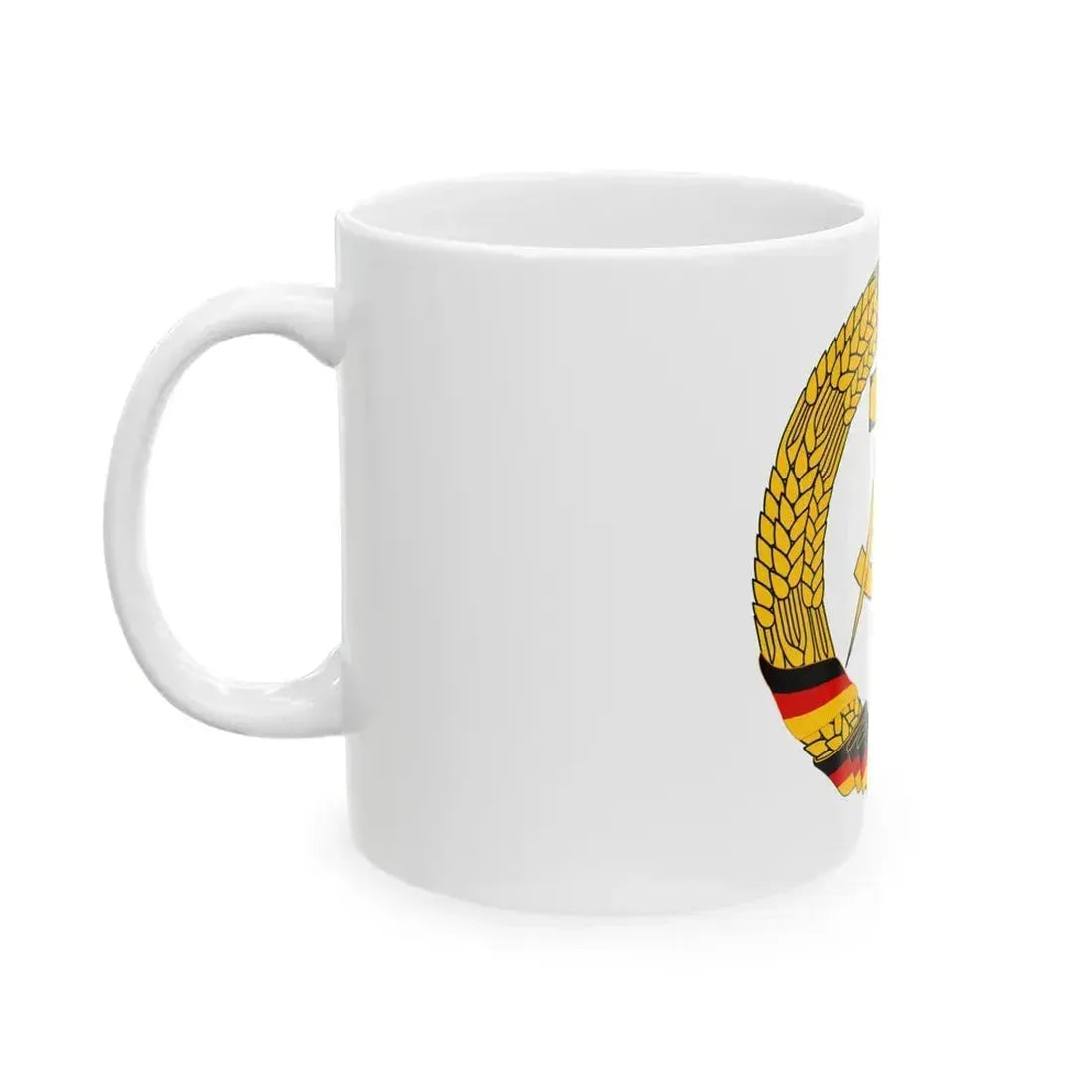 Coat of Arms of East Germany (1953-1955) - White Coffee Mug - Go Mug Yourself