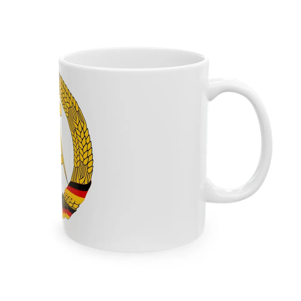 Coat of Arms of East Germany (1953-1955) - White Coffee Mug-Go Mug Yourself