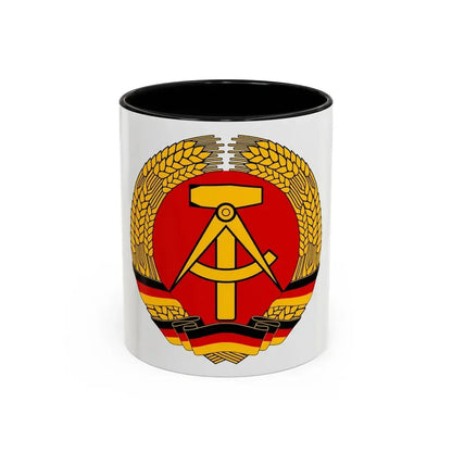 Coat of arms of East Germany - Accent Coffee Mug 11oz Black - Go Mug Yourself