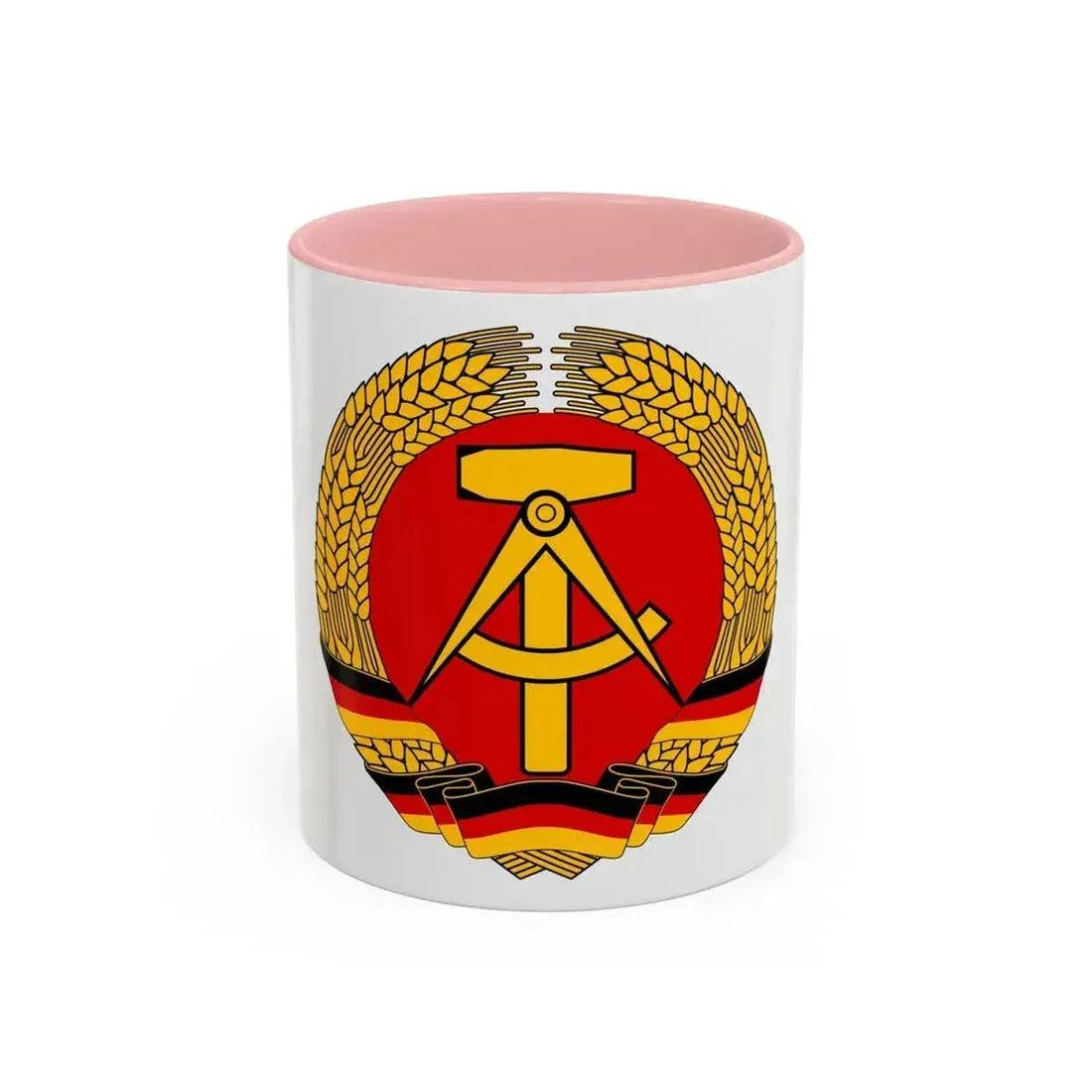 Coat of arms of East Germany - Accent Coffee Mug 11oz Pink - Go Mug Yourself