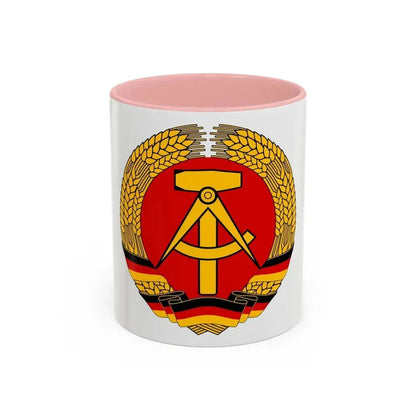 Coat of arms of East Germany - Accent Coffee Mug 11oz Pink - Go Mug Yourself