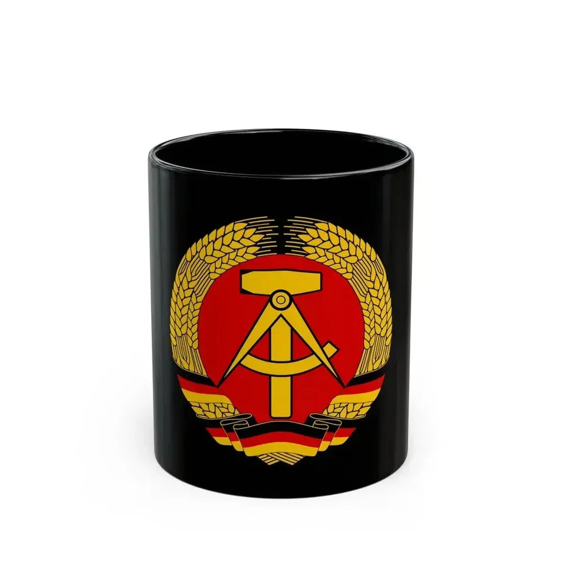 Coat of arms of East Germany - Black Coffee Mug 11oz - Go Mug Yourself