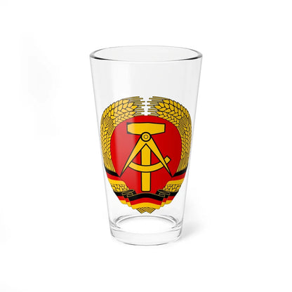 Coat of arms of East Germany - Pint Glass 16oz-16oz-Go Mug Yourself