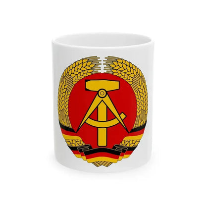 Coat of arms of East Germany - White Coffee Mug 11oz - Go Mug Yourself