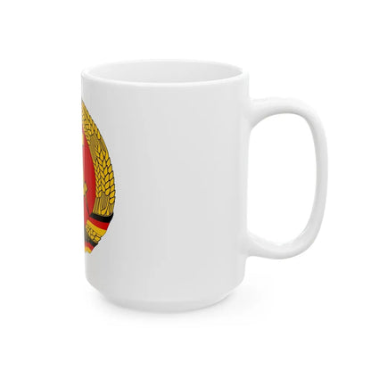 Coat of arms of East Germany - White Coffee Mug-Go Mug Yourself