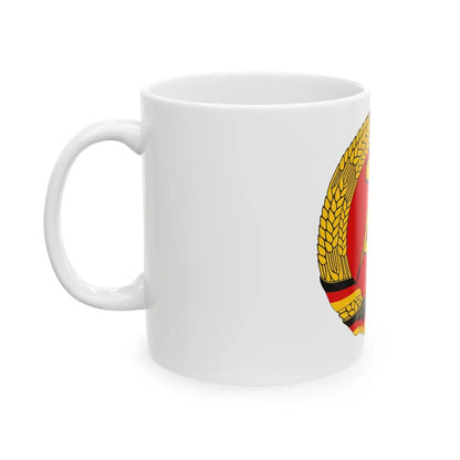 Coat of arms of East Germany - White Coffee Mug-Go Mug Yourself