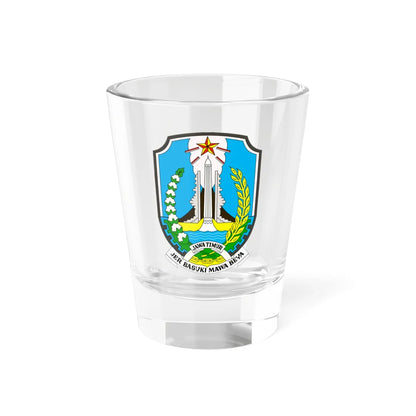 Coat of arms of East Java (Indonesia) (Coat of Arms) Shot Glass 1.5oz 1.5oz - Go Mug Yourself