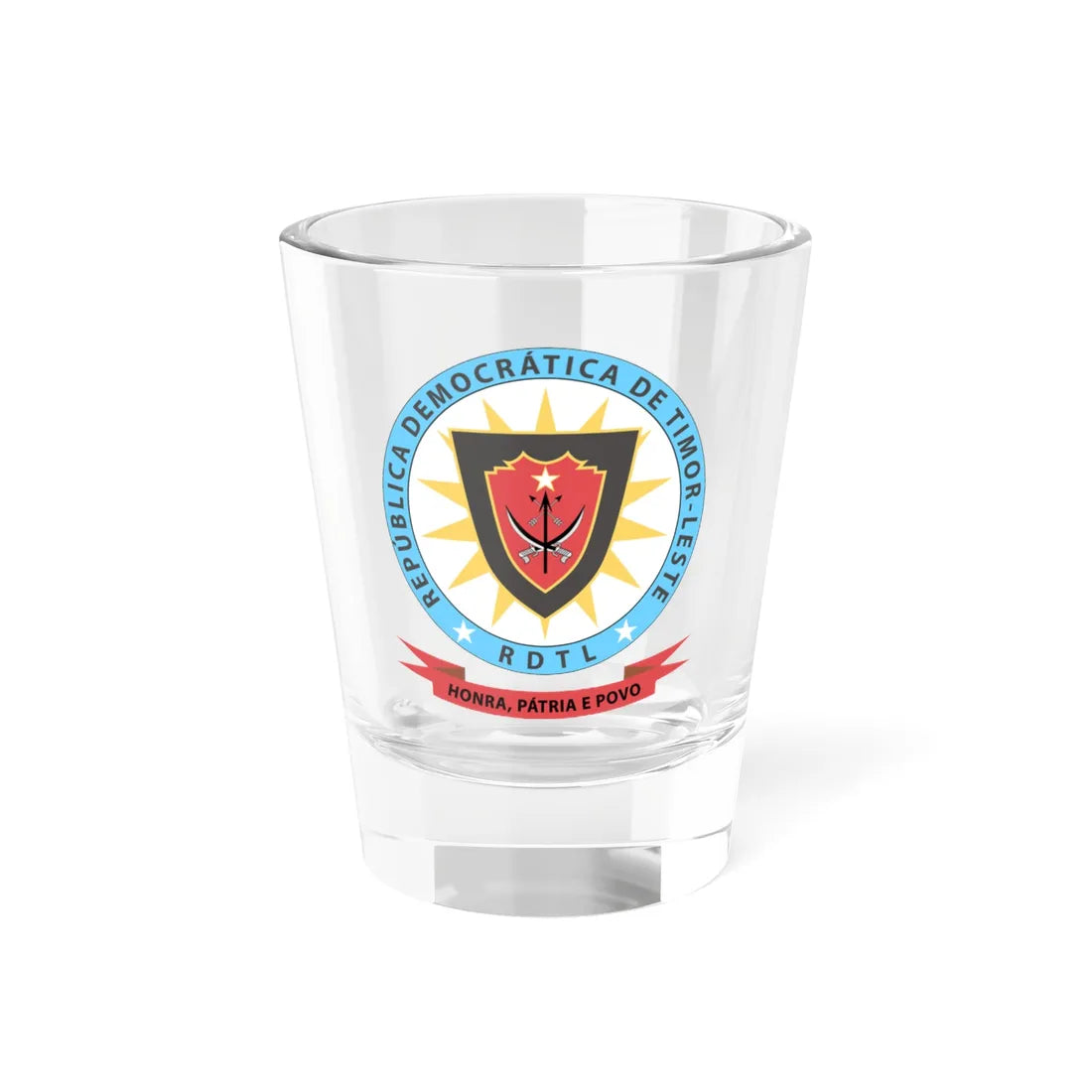 Coat of arms of East Timor 2002-2007 (Coat of Arms) Shot Glass 1.5oz 1.5oz - Go Mug Yourself