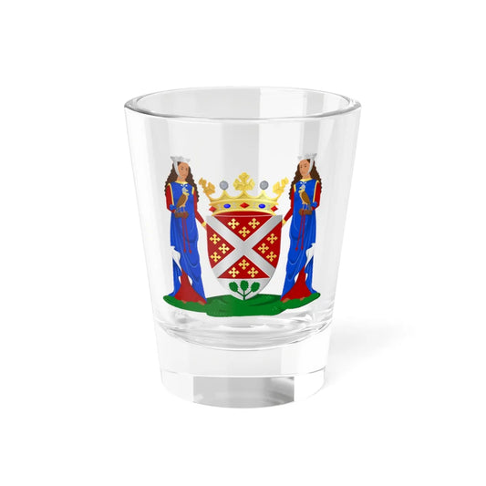 Coat of arms of Echt Susteren (Netherlands) (Coat of Arms) Shot Glass 1.5oz 1.5oz - Go Mug Yourself