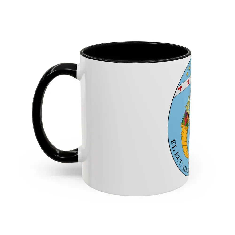 Coat of arms of Ecuador (1830) - Accent Coffee Mug - Go Mug Yourself