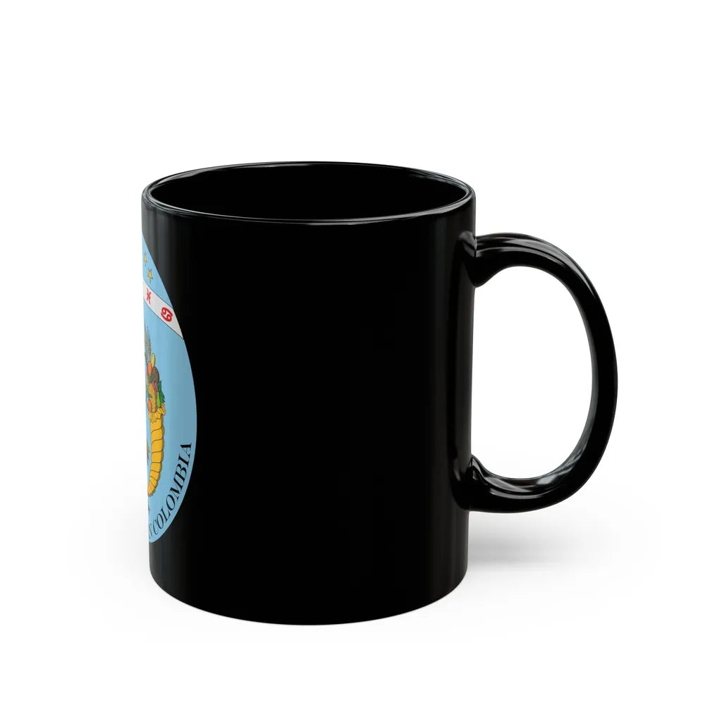 Coat of arms of Ecuador (1830) - Black Coffee Mug-Go Mug Yourself