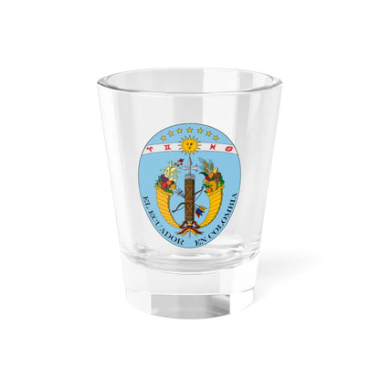 Coat of arms of Ecuador 1830 (Ecuador) (Coat of Arms) Shot Glass 1.5oz 1.5oz - Go Mug Yourself