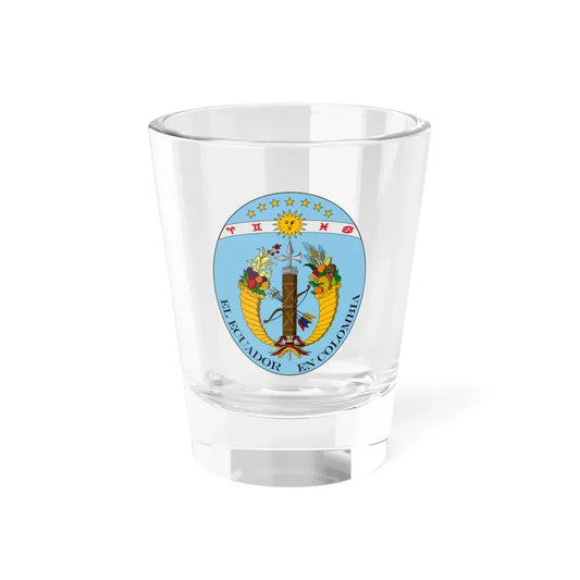 Coat of arms of Ecuador (1830) - Shot Glass 1.5oz 1.5oz - Go Mug Yourself