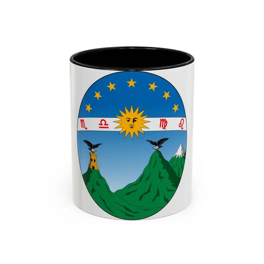 Coat of arms of Ecuador (1835) - Accent Coffee Mug 11oz Black - Go Mug Yourself
