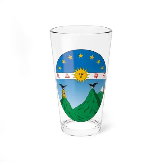 Coat of arms of Ecuador (1835) - Pint Glass 16oz 16oz - Go Mug Yourself