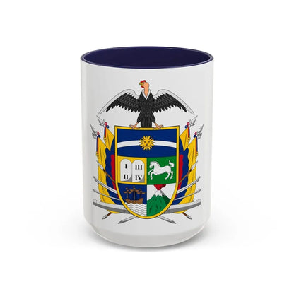 Coat of arms of Ecuador (1843) - Accent Coffee Mug 15oz Navy - Go Mug Yourself