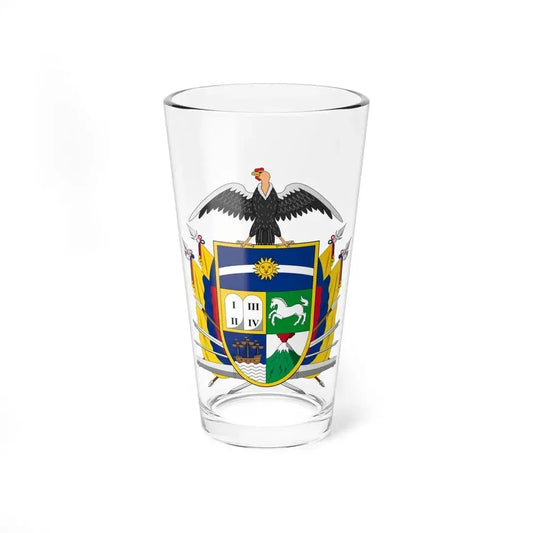Coat of arms of Ecuador (1843) - Pint Glass 16oz 16oz - Go Mug Yourself