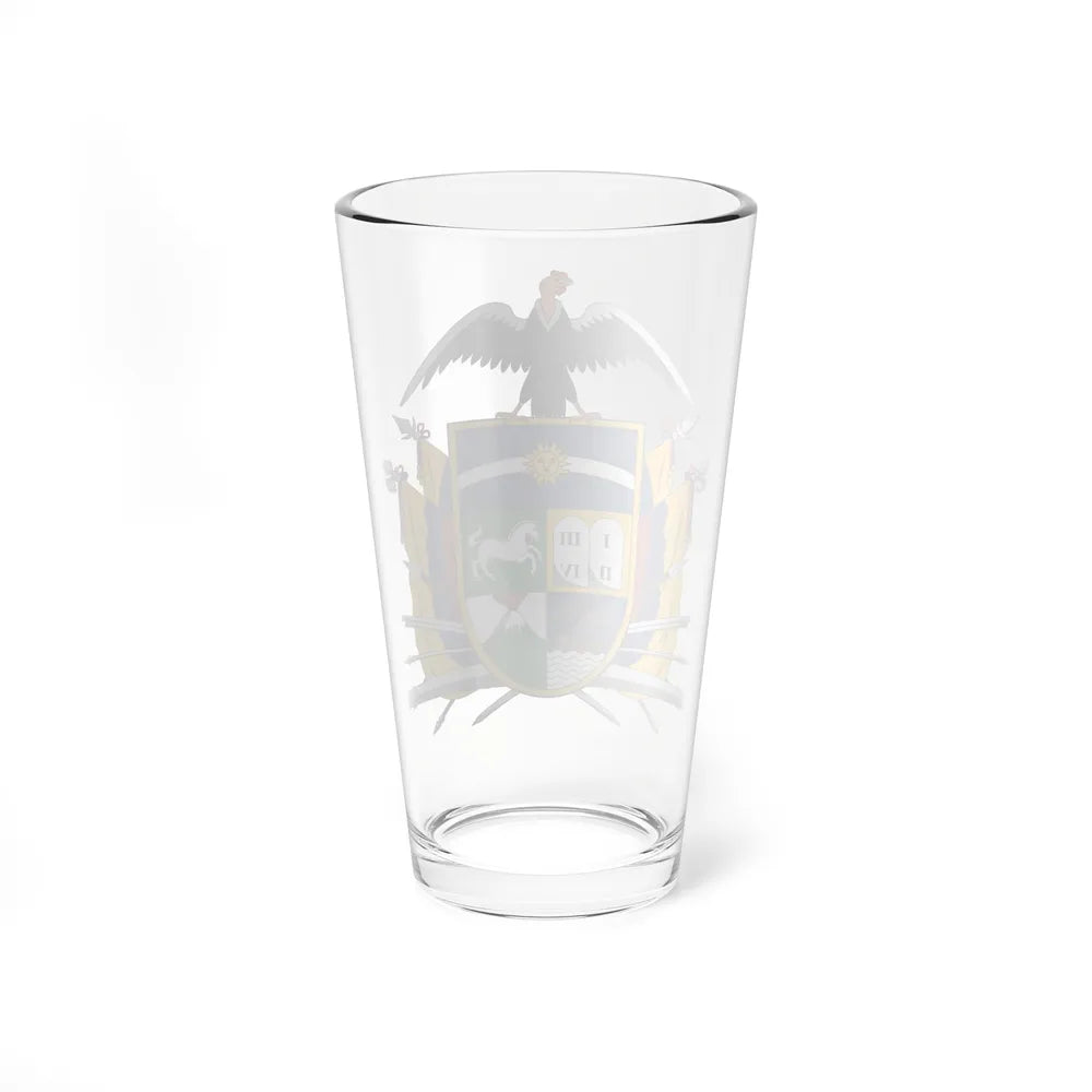 Coat of arms of Ecuador (1843) - Pint Glass 16oz-Go Mug Yourself