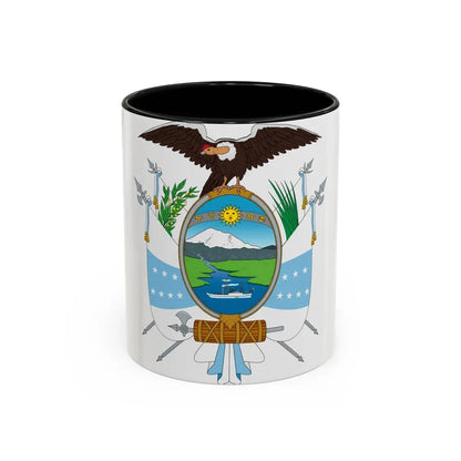 Coat of arms of Ecuador (1845) - Accent Coffee Mug 11oz Black - Go Mug Yourself